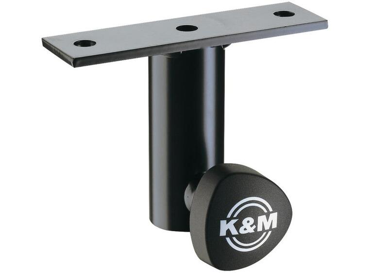K&M 24281 Adapter For Skrufeste, Sort For 35 mm rør